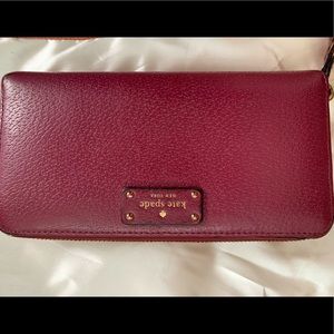 Lucky red Kate Spade wallet